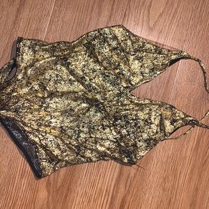 Gold shimmer bodysuit